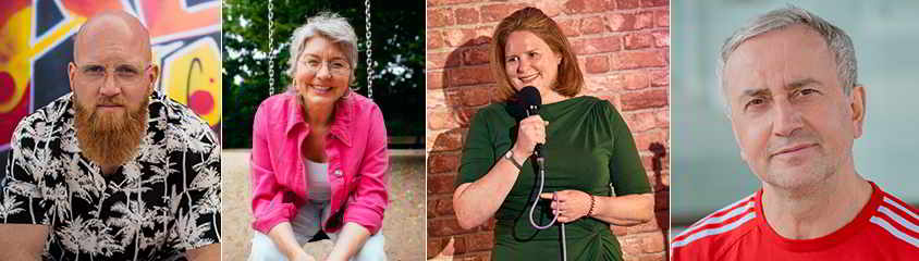 Phil Hirt, Katharina Block, Nele Mathew, Kerim Pamuk